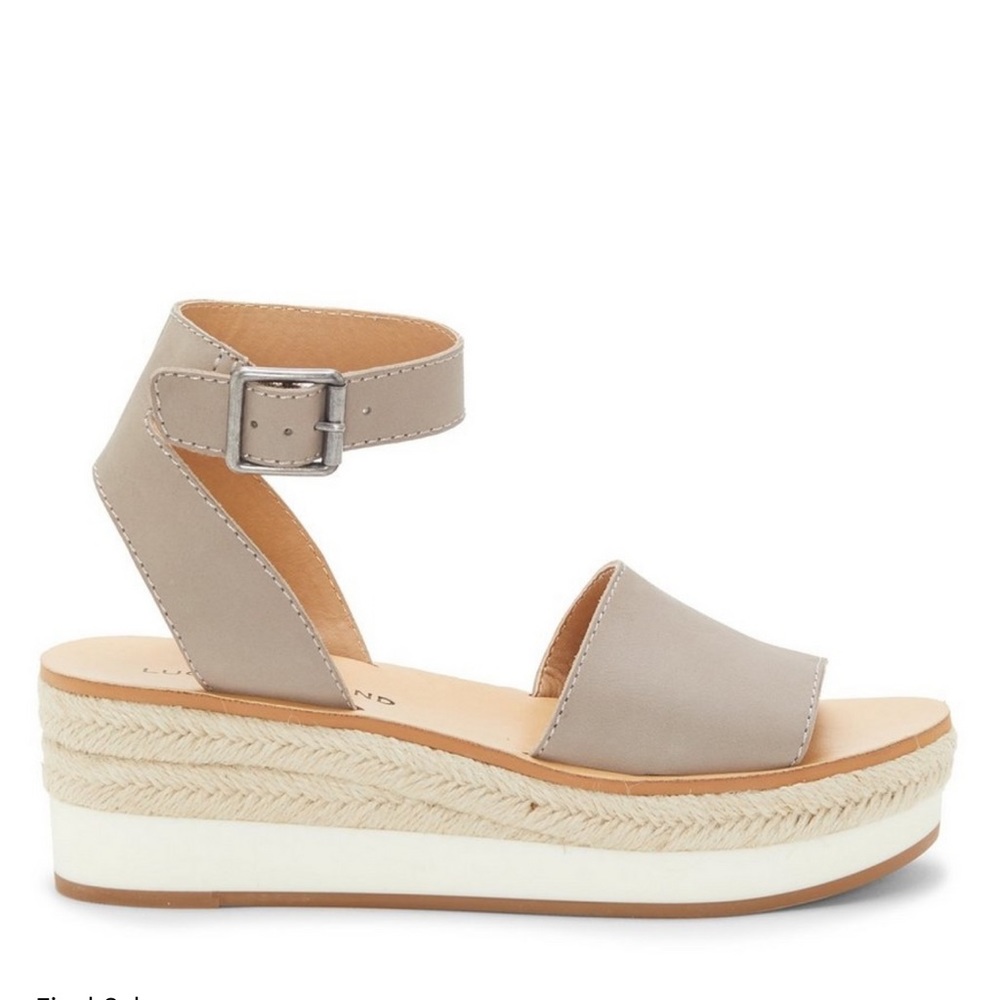 Lucky Brand Leather Platform Sandal